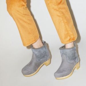 No 6 shearling clog boot size 40